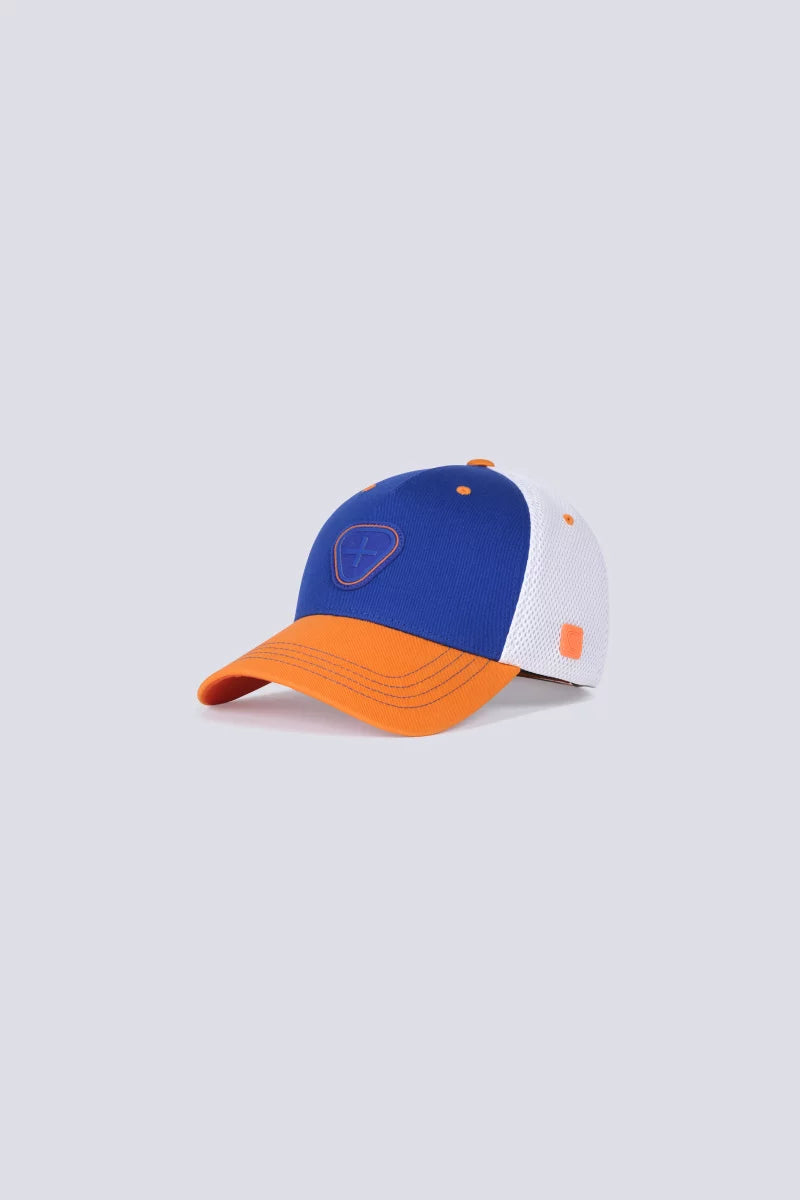 CASQUETTE TRUCKER BILLY2TONES -  BLEU/ORANGE