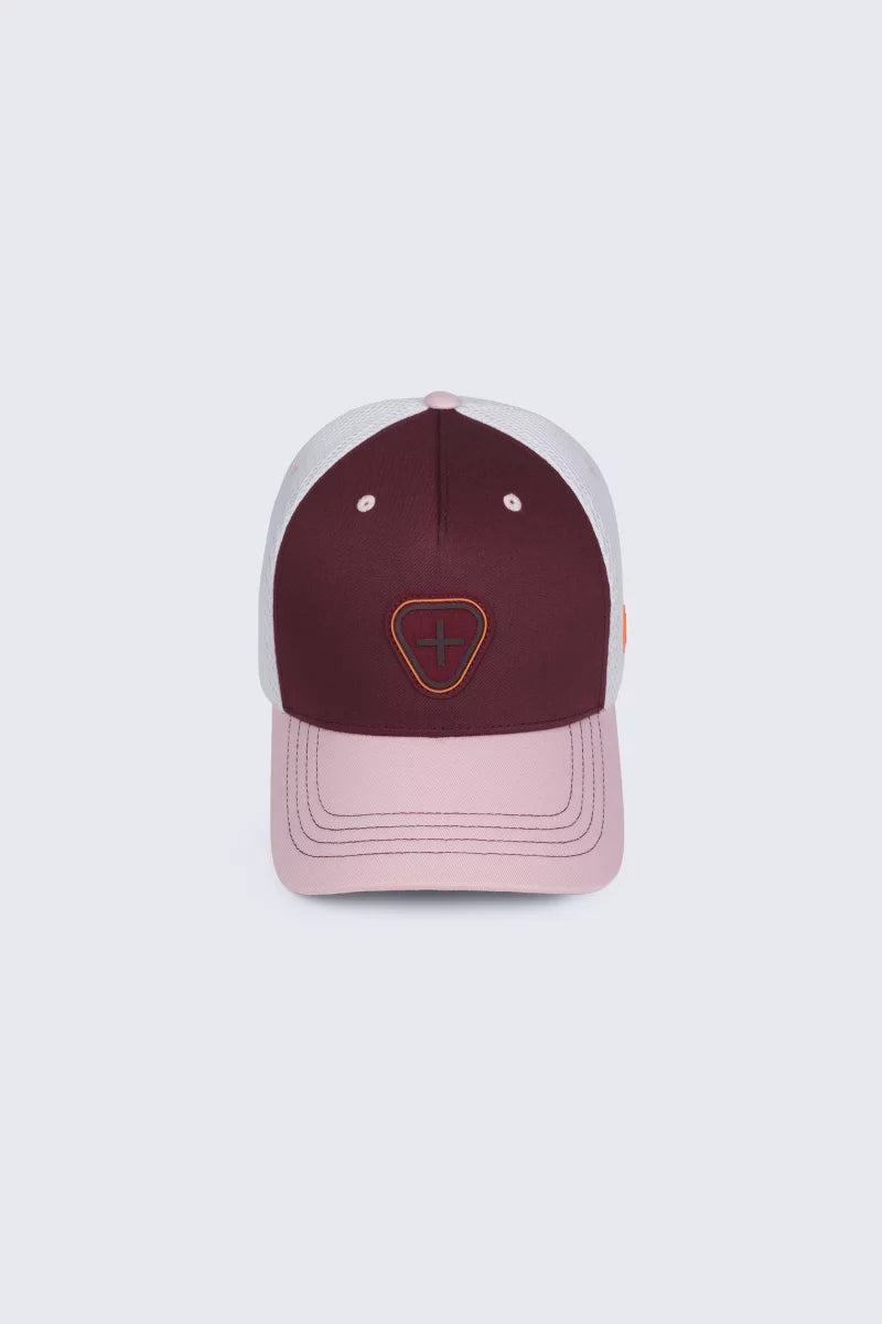 CASQUETTE TRUCKER BILLY2TONES -  BORDEAUX/ROSE