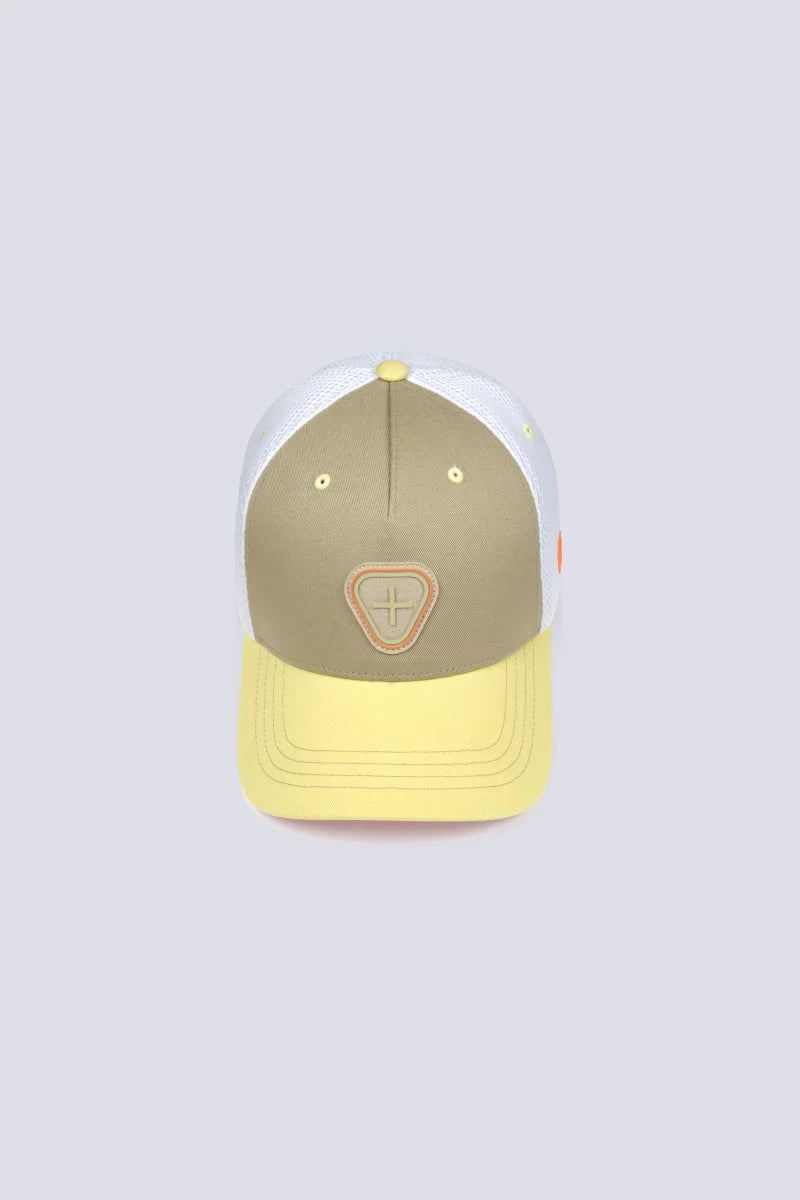 CASQUETTE TRUCKER BILLY2TONES -  KAKI/JAUNE
